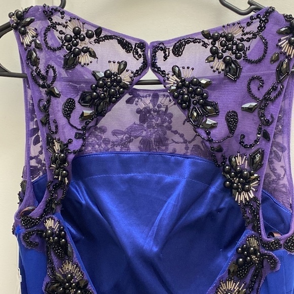 Camille la vie woman’s size 10 open back maxi elegant formal prom dress - Picture 7 of 11